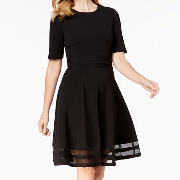 Calvin Klein Dresses & Skirts - WORN ONCE Calvin Klein Illusion A-line Dress